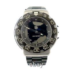 Tag Heuer Formula 1 Cac1110-0 Black Dial Ss Quartz Watch For Parts Or Repairs