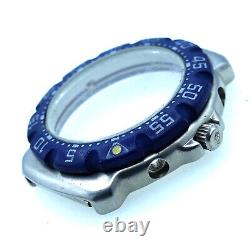 Tag Heuer Formula 1 Stainless Steel Blue Bezel Watch Case For Parts Or Repairs
