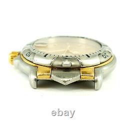 Tag Heuer Genuine 6000 Professional Wh1253 Golden Dial 18k Gold+s. S. Watch Head