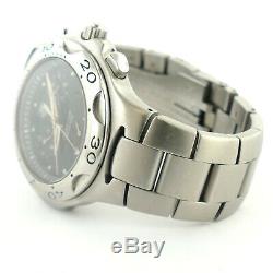 Tag Heuer Kirium Chrono Black Dial Stainless Steel Mens Watch For Parts/repairs