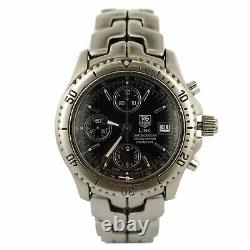 Tag Heuer Link Chronometer Ct5111 Black Dial S. S. Mens Watch For Parts/repairs