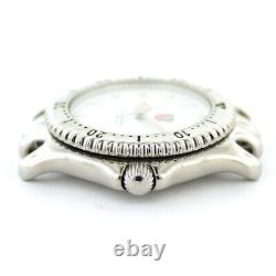 Tag Heuer Link Sel Wg1110-k0 White Dial S. S. Mens Watch Head For Parts/repairs