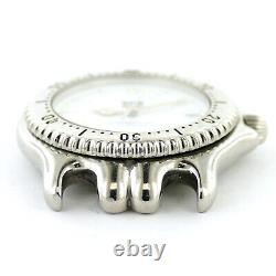 Tag Heuer Link Sel Wg1110-k0 White Dial S. S. Mens Watch Head For Parts/repairs