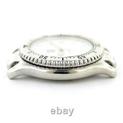 Tag Heuer Link Sel Wg1110-k0 White Dial S. S. Mens Watch Head For Parts/repairs