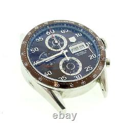 Tag Heuer Mens Carrera Cv2a12 Automatic Chrono Brown Dial For Parts Repairs