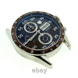 Tag Heuer Mens Carrera Cv2a12 Automatic Chrono Brown Dial For Parts Repairs