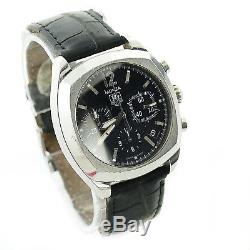Tag Heuer Monza Cr2113-0 Black Dial Chrono S. S. Watch As Is For Parts+repairs