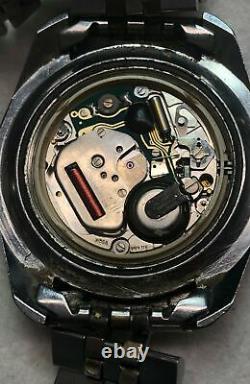 Tag Heuer Prof Diver 980.021l Black Dial Watch 2-tone Bracelet For Parts/repairs