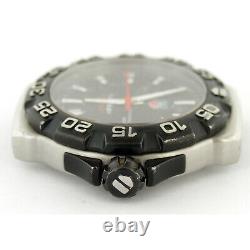 Tag Heuer Prof Wah1110 Formula 1 Black Dial S. S. Watch Head For Parts/repairs