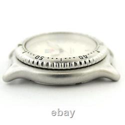 Tag Heuer Prof Wi1210 Silver Dial S. S. Midsize Watch Head For Parts Or Repairs