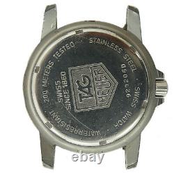 Tag Heuer Profe 929206d Black Dial S. S. Watch Head For Parts Or Repair