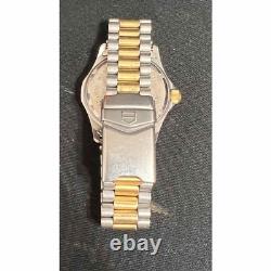 Tag Heuer Quartz Watch Silver Tone Battery Dead Sold as Is For Parts or Repair