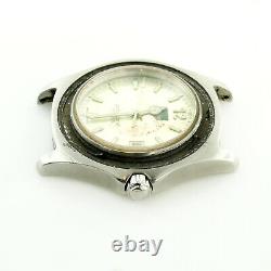 Tag Heuer Silver Dial Professional S. S. Watch Head For Parts Or Repairs