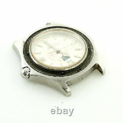 Tag Heuer Silver Dial Professional S. S. Watch Head For Parts Or Repairs