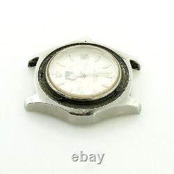 Tag Heuer Silver Dial Professional S. S. Watch Head For Parts Or Repairs