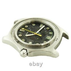 Tag Heuer Wab1110 Aquaracer 300m Black Dial S. S. Watch Head For Parts Or Repairs