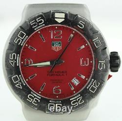 Tag Heuer Wac1113 Formula 1 Prof Red Dial 42mm Mens Watch Case For Parts/repairs