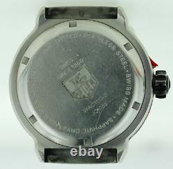 Tag Heuer Wac1113 Formula 1 Prof Red Dial 42mm Mens Watch Case For Parts/repairs