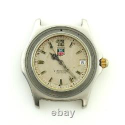 Tag Heuer Wk1112 Silver Dial Prof 2000 Series S. S. Watch Head For Parts/repairs