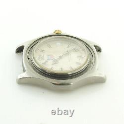 Tag Heuer Wk1112 Silver Dial Prof 2000 Series S. S. Watch Head For Parts/repairs