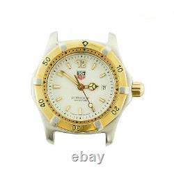 Tag Heuer Wk1320 Prof White Dial 2-tone S. S. Ladies Watch Head For Parts/repairs