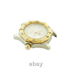 Tag Heuer Wk1320 Prof White Dial 2-tone S. S. Ladies Watch Head For Parts/repairs