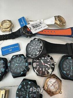 Techno Marine Watches LOT for repair or parts Mens and womens 21 PIECES