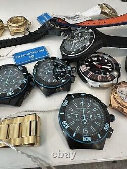 Techno Marine Watches LOT for repair or parts Mens and womens 21 PIECES