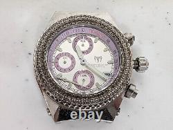 TechnoMarine Diamond Chronograph Ladies Watch! For Parts & Repair