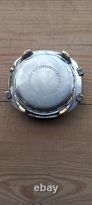 Tegrov chrono flybackdate 17 Jewels 47 mm watch for repair or parts