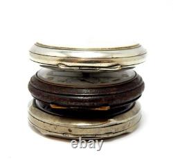 Thre Pockets Watches Hand Winding Open Face Dial Porcelain 1910c Not Working