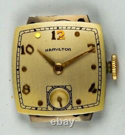 Three Vintage Hamilton Gold Plated Watches, For Parts/Repair