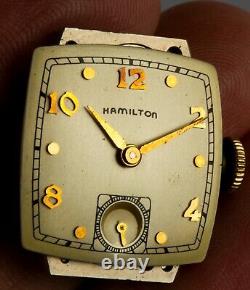 Three Vintage Hamilton Gold Plated Watches, For Parts/Repair