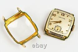 Three Vintage Hamilton Gold Plated Watches, For Parts/Repair