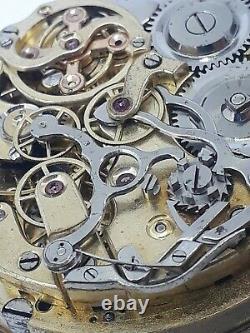 Tiffany Pocket Watch Repetition Quarter Movement Only For Parts