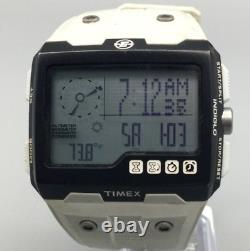 Timex Expedition WS4 Watch Men Indiglo 49mm T49759 White Digital BROKEN BAND