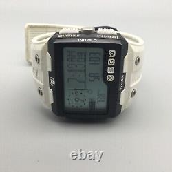 Timex Expedition WS4 Watch Men Indiglo 49mm T49759 White Digital BROKEN BAND