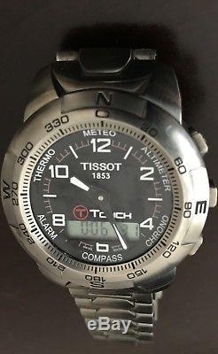 Tissot Men's T-Touch Z253/353 Titanium Multi-Function Watch NOT WORKING
