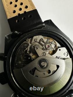 Turbo Watch PVD Lavjoux 7750 Porsche Rare (needs Repair)