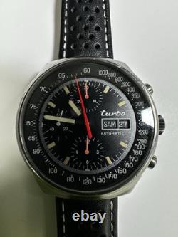 Turbo Watch PVD Lavjoux 7750 Porsche Rare (needs Repair)