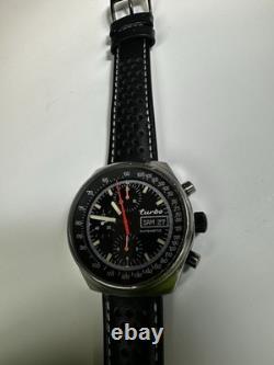 Turbo Watch PVD Lavjoux 7750 Porsche Rare (needs Repair)