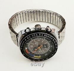 UNIQUE Mens SWISS CHRONOGRAPH Watch CHRONOSPORT 17Jewels. For Parts. Manual Wind