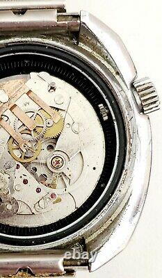 UNIQUE Mens SWISS CHRONOGRAPH Watch CHRONOSPORT 17Jewels. For Parts. Manual Wind