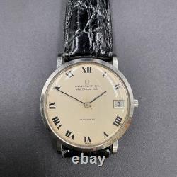 UNIVERSAL GENEVE E2035 Automatic Watch Non Working for Parts External Strap
