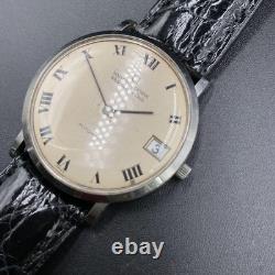 UNIVERSAL GENEVE E2035 Automatic Watch Non Working for Parts External Strap