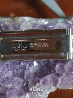 Universal Geneve 100% Genuine Vintage Stell Bracelet Compax Nina Rindt 19mm