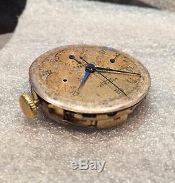 Universal Genève Compax Chronograph Cal 285 Movement & dial for parts