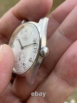 Universal Geneve Mark I Cal 64 FS Vintage Watch Working For Parts Repair
