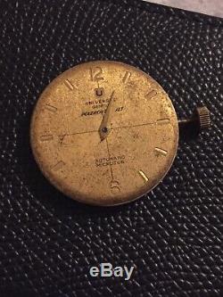 Universal Geneve Microtor Cal 215-9 Watch Movement For Parts. Non Running
