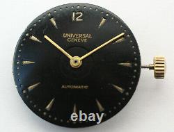 Universal Geneve Partial Automatic Polerouter Bumper Automatic Dial Case Hands